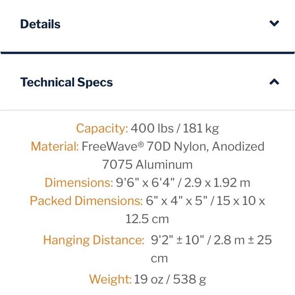 Eno Double Nest Hammock and Atlas Suspension System - Picture 3 of 7